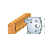 CMT 690.130 PROFILE KNIVES FOR INSERT SHAPER SYSTEM SP 1-37/64”x5/32” (40x4mm)